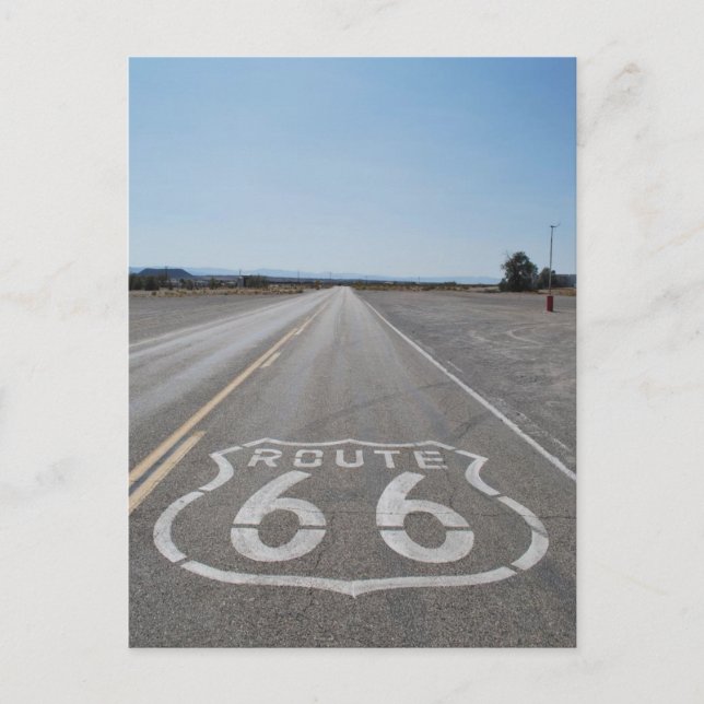 ROUTE 66 POSTKARTE (Vorderseite)