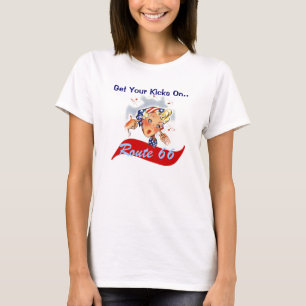 Route 66 Reise Spaß Retro-Shirt Hol dir deine Kick T-Shirt