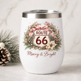 Route 66 Retro Pink Weihnachten Merry & Bright