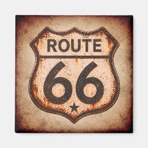 Route 66-Rostschild-Garagen-Americana-Dekor Magnet