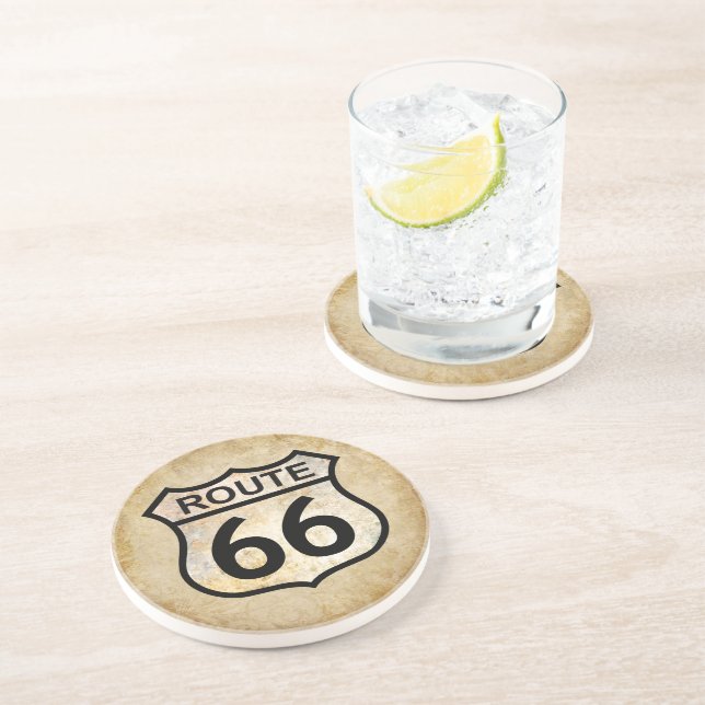 Route 66 sandstein untersetzer (Seite)