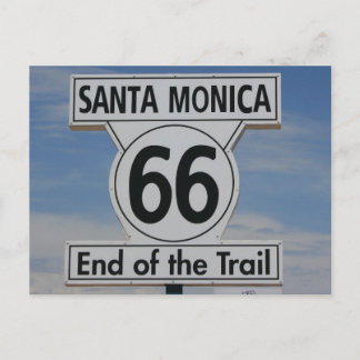 Route 66 Santa Monica Kalifornien Postkarte