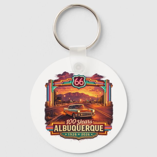 Route-66-Schlüsselanhänger Schlüsselanhänger (Vorderseite)