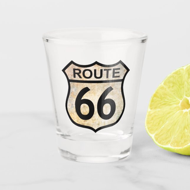 Route 66 schnapsglas (Vorderseite)