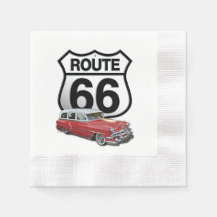 Route 66 Sign Serviette