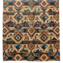 Route 66 Southwest Motorrad-Tapisserie