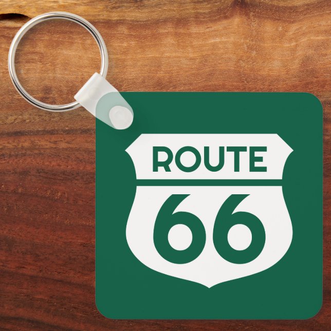 Route 66 Staat Autostraßenschild Sonderzeichen Met Schlüsselanhänger (Vorderseite)