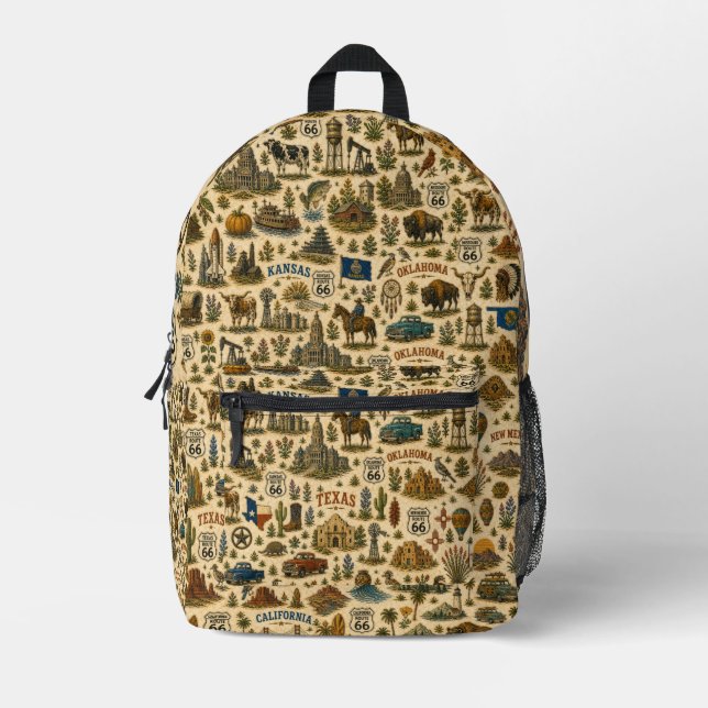 Route 66 States Trail Rucksack (Vorderseite)