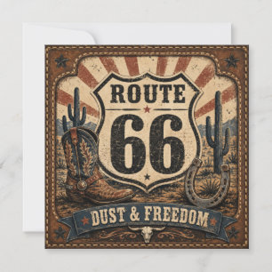 Route 66 Staub Freiheit Sonnenstrahl Schreibwaren