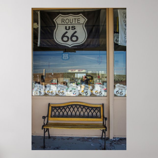 Route 66 Storefront Poster (Vorne)
