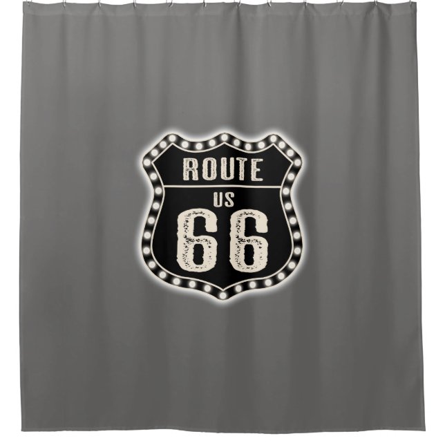 Route 66 Südamerika Duschvorhang (Vorderseite)
