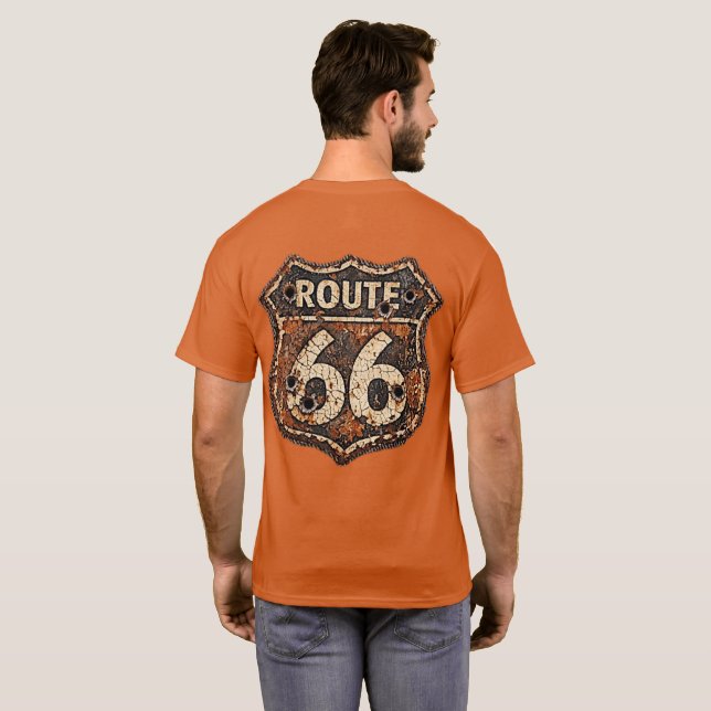 Route 66 T-Shirt (Schwarz voll)