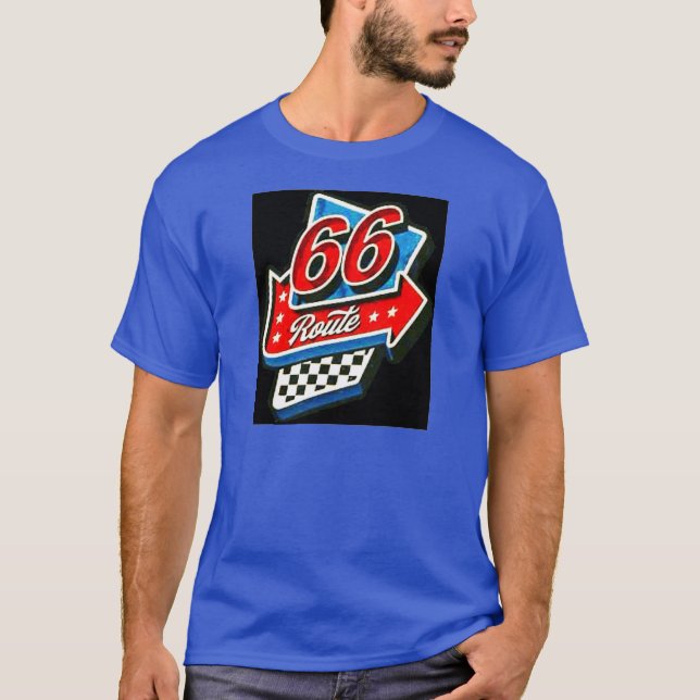 "Route 66" T-Shirt (Vorderseite)