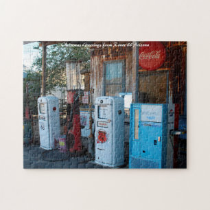 Route 66 Tankstelle Arizona. Weihnachtsgrüße Puzzle