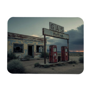 Route 66 Tankstelle Magnet