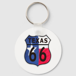 Route 66 Texas Color Schlüsselanhänger