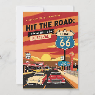 Route 66 Texas Postkarte
