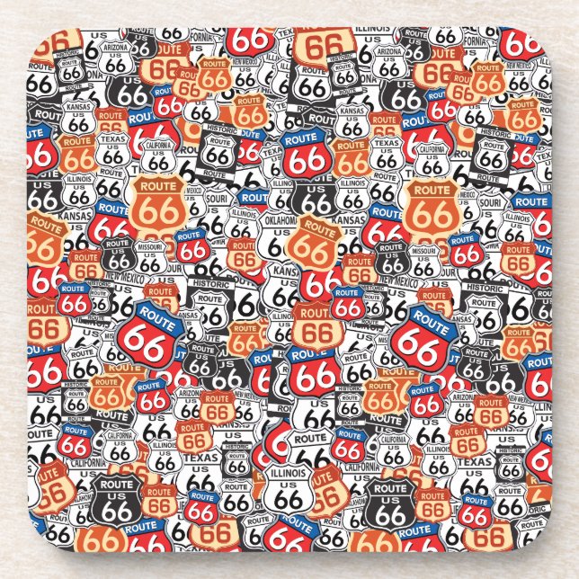 Route 66 untersetzer (Vorderseite)
