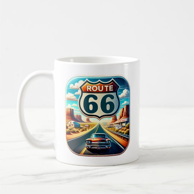 Route 66 USA Kaffeetasse (Links)