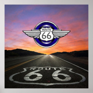 Route 66 - Vintag / klassisch - SRF Poster