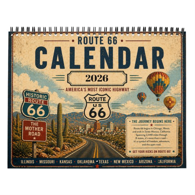 Route 66 Vintage - Hol dir deine Kicks Kalender (Titelbild)