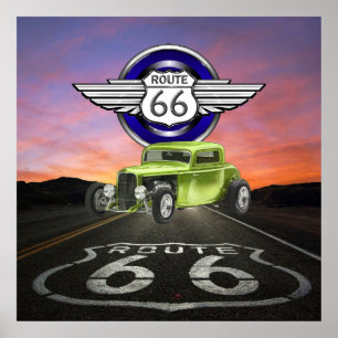 Route 66 - Vintage - Klassiker - SRF Poster