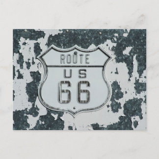 Route 66 Vintage-Schild Postkarte