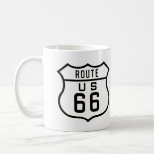 Route 66 Vintage Schild Tasse