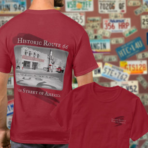 Route 66 Vintage Ziel Winslow Arizona Foto T-Shirt
