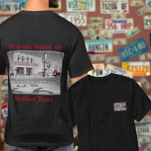 Route 66 Vintages Ziel Winslow Arizona Foto T-Shirt