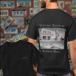 Route 66 Vintages Ziel Winslow Arizona Foto T-Shirt