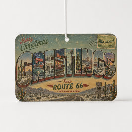 Route 66 Weihnachts-Kiefer-Autodekoration Autolufterfrischer