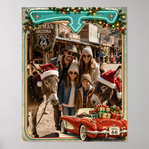 Route 66 Weihnachts-Wanddekoration Poster