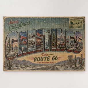 Route 66 Weihnachtsstraßen-Trip-Challenge Puzzle