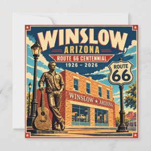 Route 66 Winslow Arizona Centennial Vintage Reise