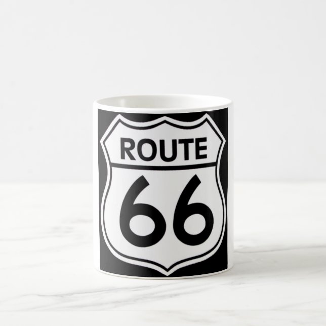 „ROUTE 66 " zerteilt Tasse (Mittel)