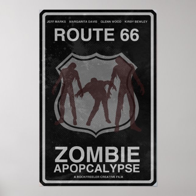 Route 66 Zombie Apopcalypse Poster (Vorne)