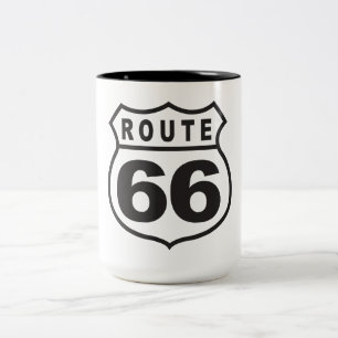 Route 66 zweifarbige tasse