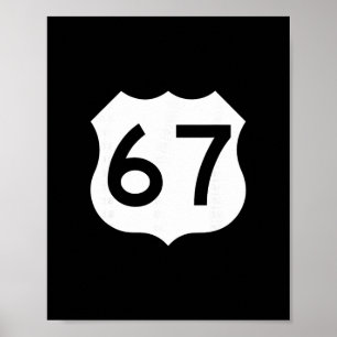 Route 67 Schild Meme Six Seven