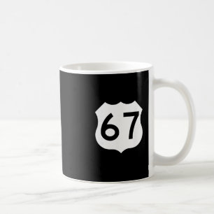 Route 67 Schild Meme Six Seven 1 Kaffeetasse