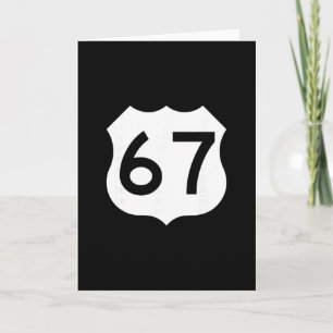 Route 67 Schild Meme Six Seven  Karte
