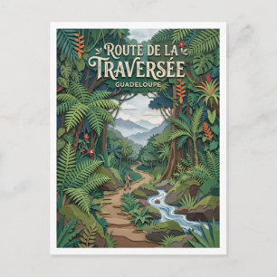 Route de la Traversée Petit-Bourg Guadeloupe Postkarte