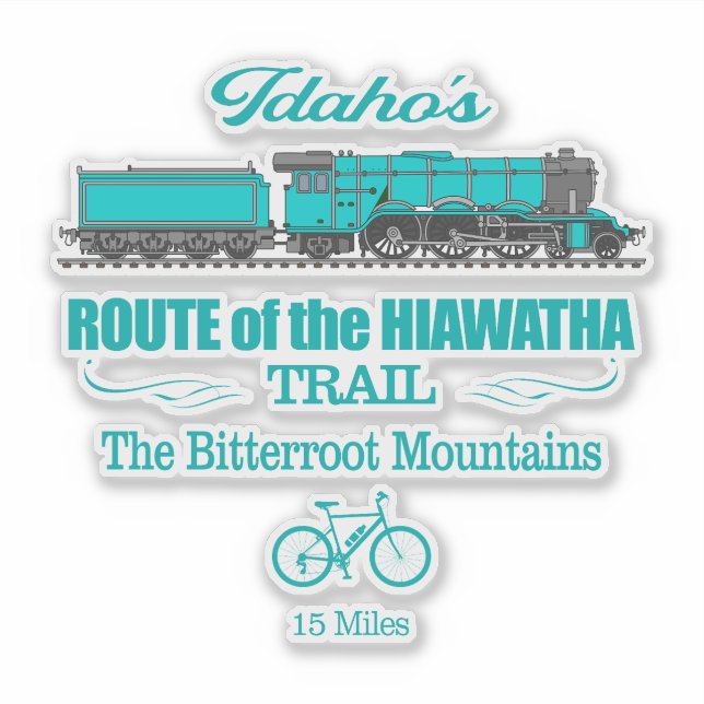 Route der Hiawatha (RT2) Aufkleber (Vorderseite)