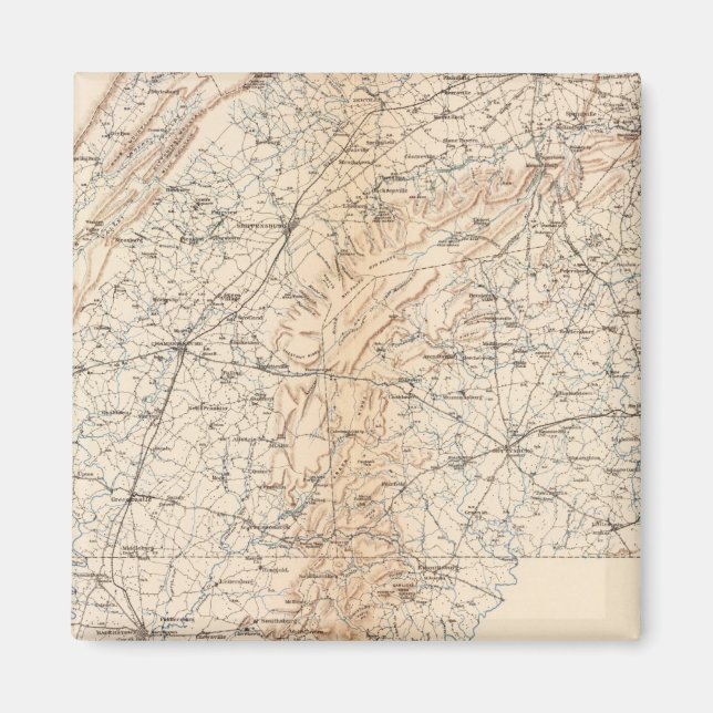 Route, Gettysburg-Kampagne Magnet (Vorne)