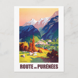 Route in den Pyrenäen, Frankreich Postkarte