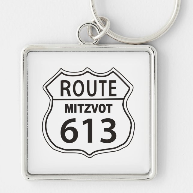 Route Mitzvot 613 Schlüsselanhänger (Vorne)