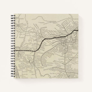 Route of the California Limited Notizbuch
