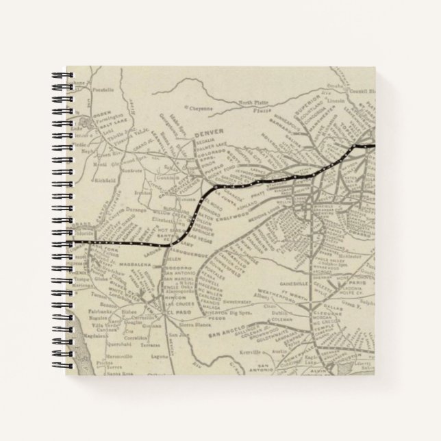 Route of the California Limited Notizbuch (Vorderseite)