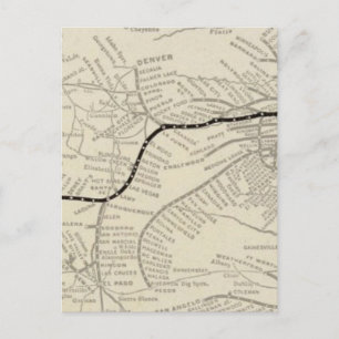 Route of the California Limited Postkarte