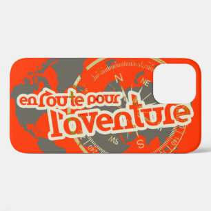 Route pour l'aventure orange iPhone case